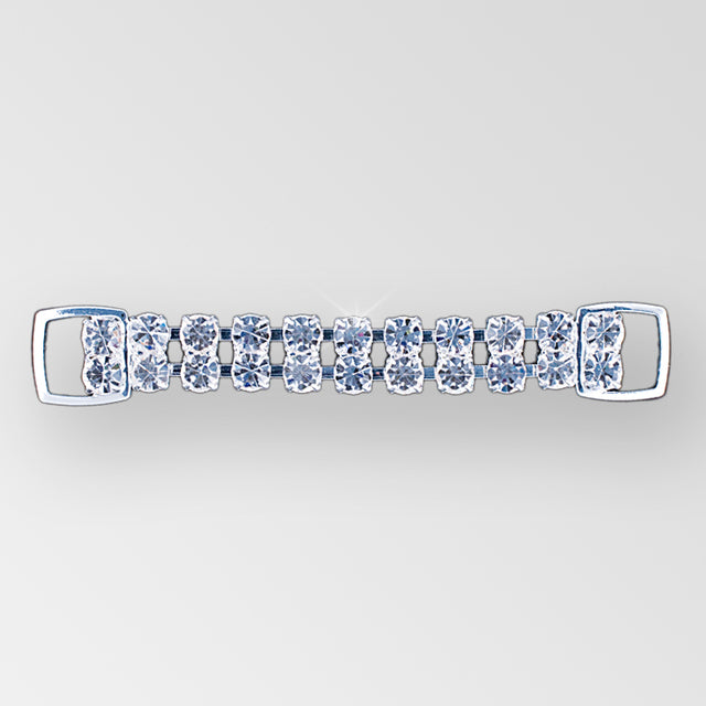 2 Row ss29 Crystal Strap Connector - Accentuate Competition Bikinis