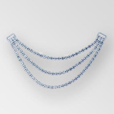 3 Row Drape Brief Connector - Accentuate Competition Bikinis